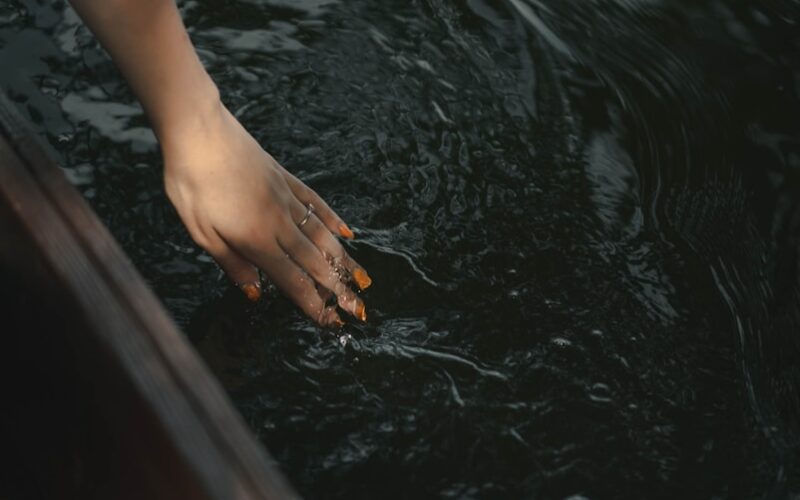 left person's hand